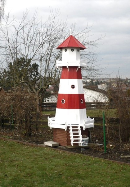 dekofigurentraum Leuchtturm Roter Sand Nordsee mit elektrischen